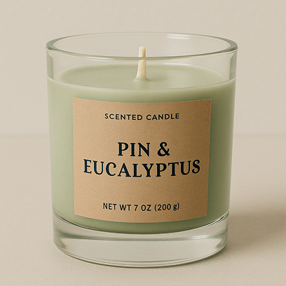 Bougie pin & eucalyptus